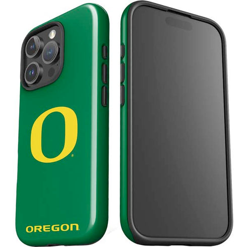 University of Oregon Yellow O on Green iPhone 16 Pro Max Impact Case